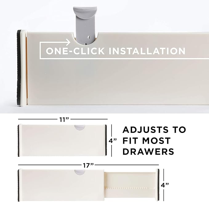6 Drawer Organizer and Dividers, Organize Silverware and Utensils in Home - Image 2