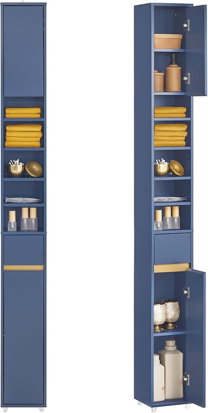 SoBuy Bathroom Narrow Storage Cabinet Skinny Tall Unit by Haotian