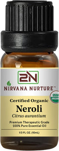 Neroli Essential Oil USDA Certified Organic, 100% Pure Natural Premium Grade by NirvanaNurture