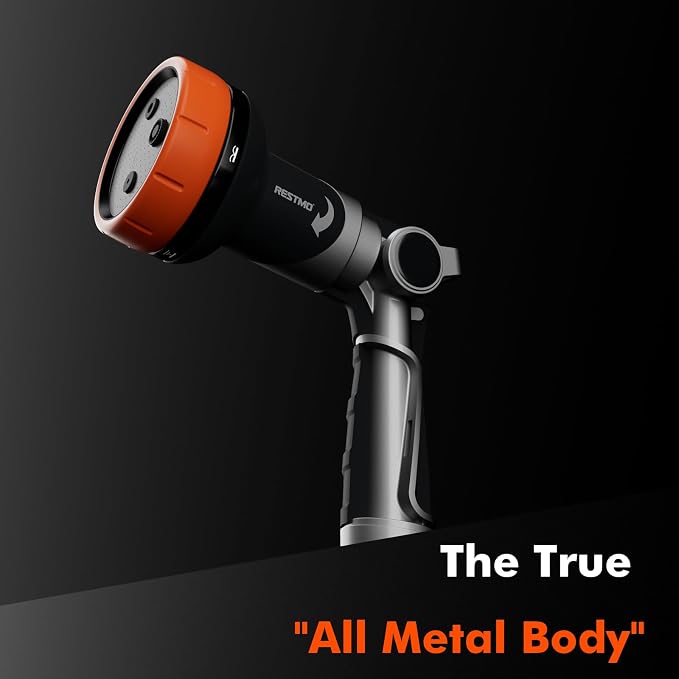 RESTMO 2-IN-1 Garden Hose Nozzle, Heavy Duty Metal Water Hose Nozzle - Image 5