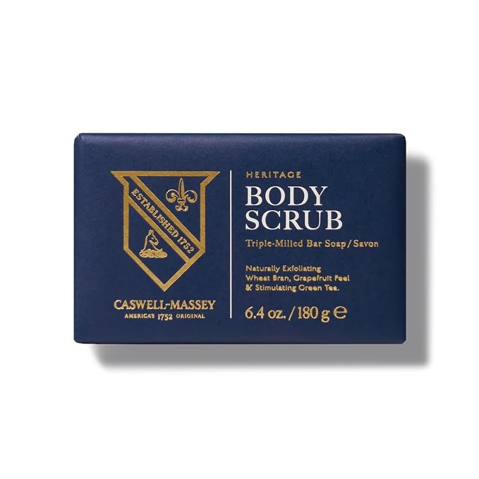 Caswell-Massey Heritage Body Scrub Castile Bar Soap by Caswell-Massey