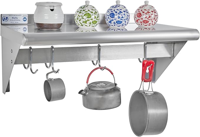 Hally Stainless Steel Shelf by HallySinksTablesH