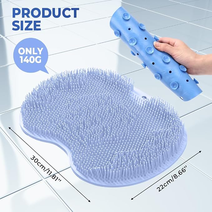 Shower Foot Scrubber Mat with Non-Slip Suction Cups, Non Slip Bathtub and - Image 4