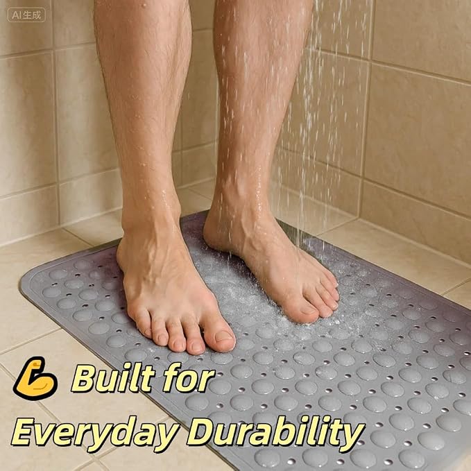 Bath and Shower Safety Mats 27.5x15 inch, Non Slip - Image 5