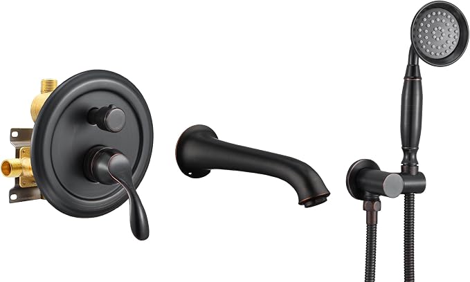 DASAN Antique Wall Mount Tub Filler Faucet by Dasan