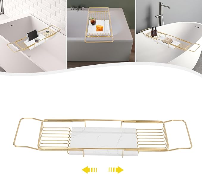 Bath Tub Tray Expandable Bathtub Tray 26.77-35.43 in, Bathtub Trays - Image 7