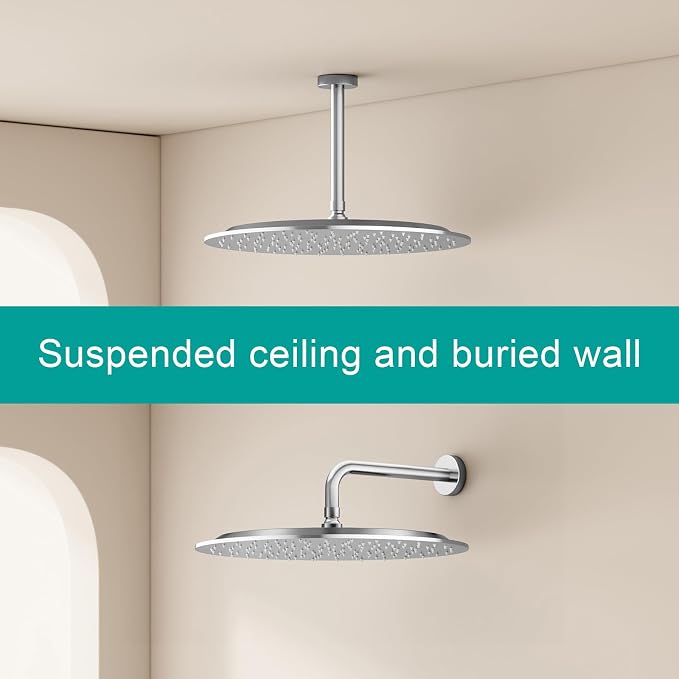 All Metal Rain Shower Head - Image 3