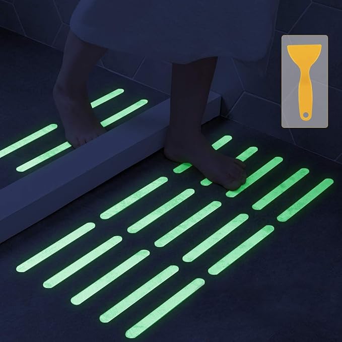 Bathtub Non Slip Stickers Luminous Shower Mats by Kyerivs