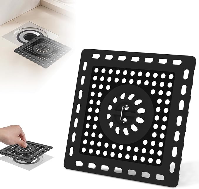 Hibbent Upgraded Shower Drain Hair Catcher, Shower Drain Cover by Hibbent