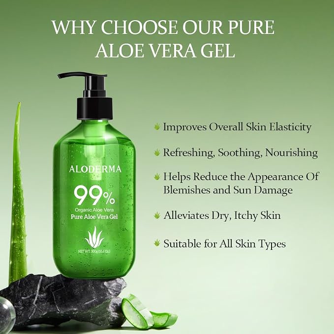 Aloderma 99% Organic Aloe Vera Gel Made within 12 Hours of Harvest - Image 3