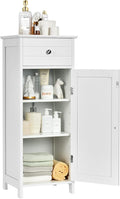 DORTALA Bathroom Floor Cabinet, Free-Standing Wooden Floor Storage Cabinet by DORTALA