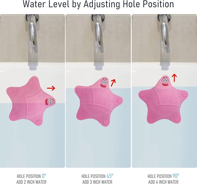 HengLiSam Bathtub Overflow Drain Cover, Starfish-Shaped Silicone Bath Tub Drain - Image 5