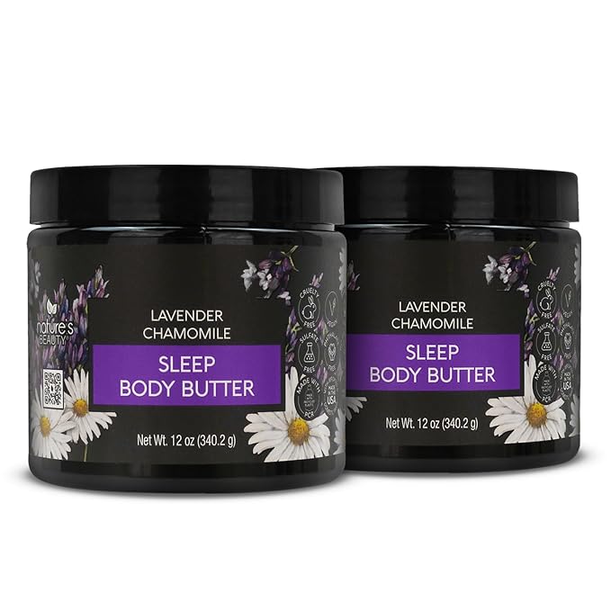 Nature's Beauty Lavender Chamomile Sleep Body Butter Multi-Pack by NaturesBeauty