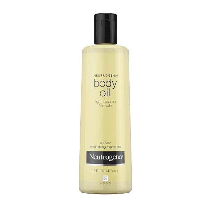 Neutrogena Body Oil Light Sesame Formula, 16 fl oz, Radiant Glow Moisturizer by Neutrogena