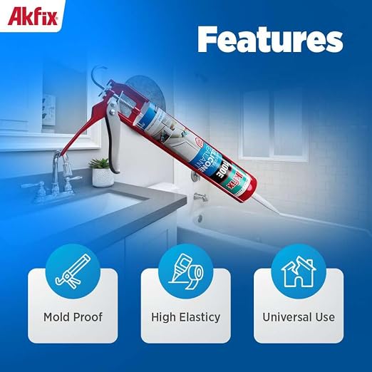 Akfix 100E RTV Translucent Silicone Caulk - Image 3