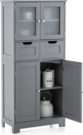 COSTWAY Bathroom Storage Cabinet, Freestanding Bathroom Organizer by COSTWAY