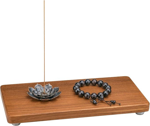 12.6"x6" Solid Teak Wood Riser & Tray by SINOKF