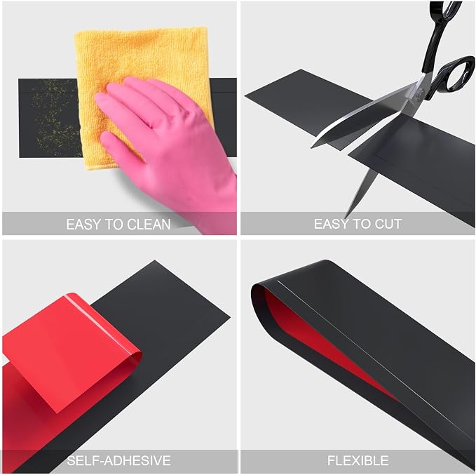 Duzzy Flexible Baseboard Molding Trim, 5 Inch x 40 Feet Peel and Stick Rubber - Image 6