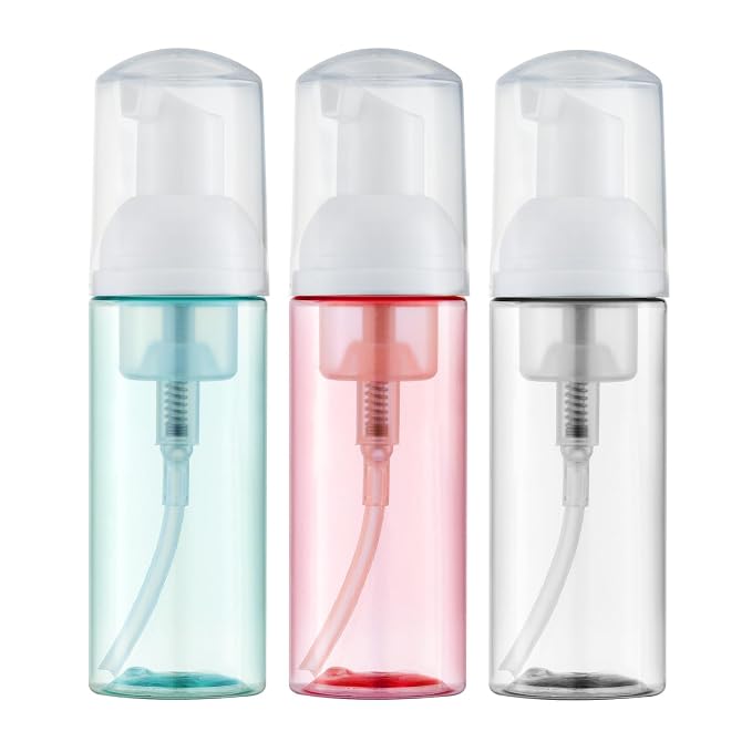 Tekson Soap Foam Bottle, Empty Travel Foaming Lash Shampoo by Tekson