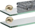 JQK Bathroom Glass Shelf, Tempered Glass Shower Storage 20 by 5 inches by Homeimprovement