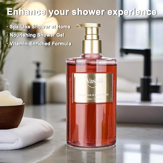 Vassili Body Wash for Women, Long-Lasting Fragrance Shower Gel, Moisturizing & - Image 5