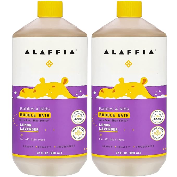 Alaffia Babies and Kids Bubble Bath, Gentle Baby Essentials by Alaffia