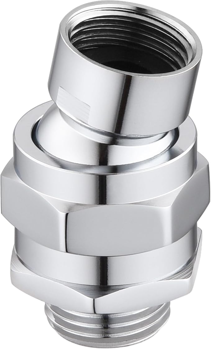 Shower Connector Ball Joint Shower Head Swivel Ball Adapter，Solid Brass - Image 2