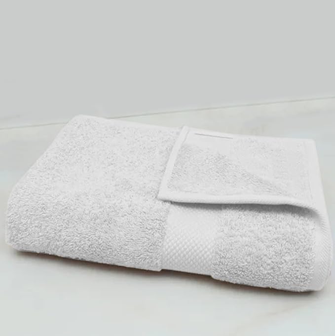 Delara 100% Organic Cotton Towels 650 GSM Plush Feather Touch Quick Dry Bath - Image 2