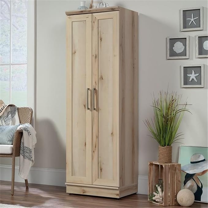 Sauder HomePlus Two Door Storage Cabinet/Pantry Cabinet, Pacific Maple Finish - Image 9
