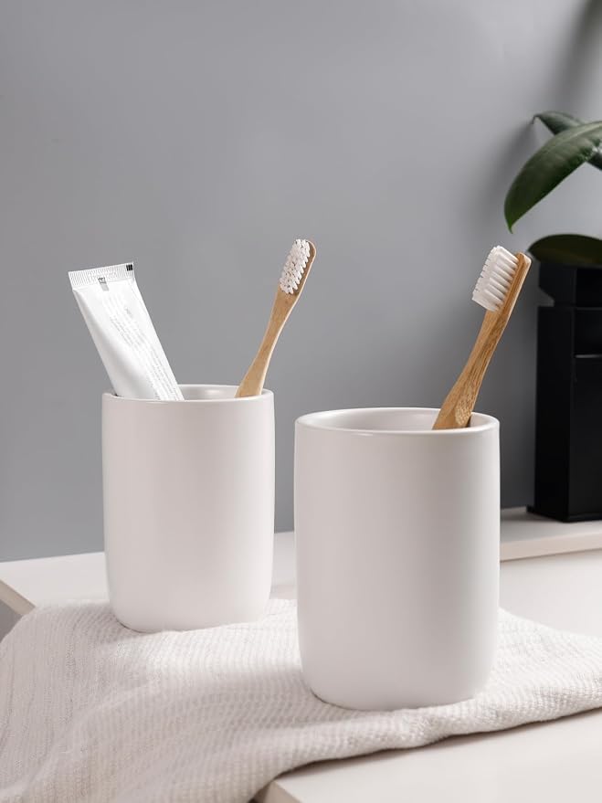 Bosilunlife Soap Dispenser and Toothbrush Holder Set - 11Oz Dish Hand Soap - Image 7