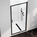 34-37" W x 72" H Pivot Swing Glass Shower Doors, 180° Rotating Retractable by ShowerDoor