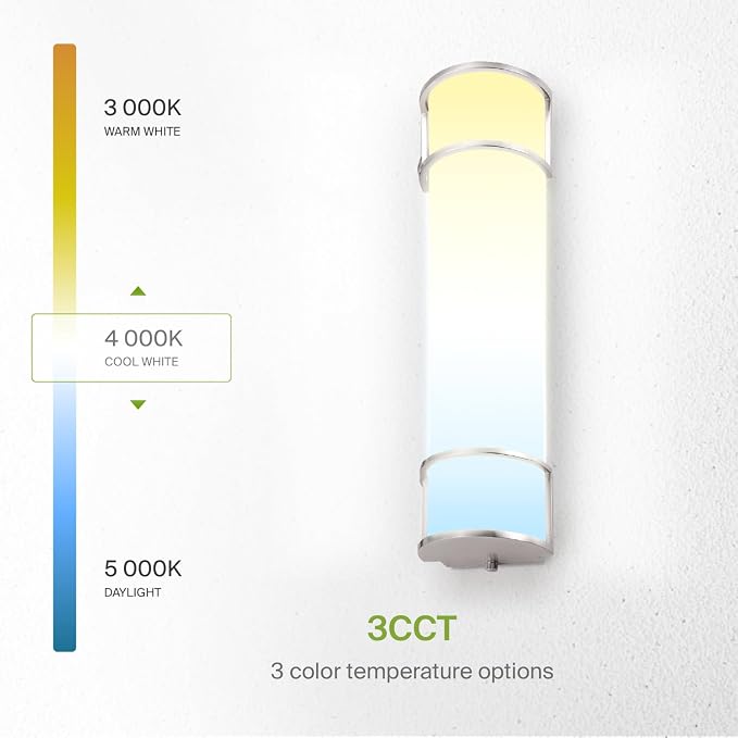 ASD LED 24" Vanity Flush Mount Light Fixture, Linear Bathroom Lighting Bar | - Image 6