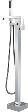 Freestanding Bathtub Faucet Tub Filler Chrome Floor Mounted Brass Bathroom by ArtiquaSanitaryWare