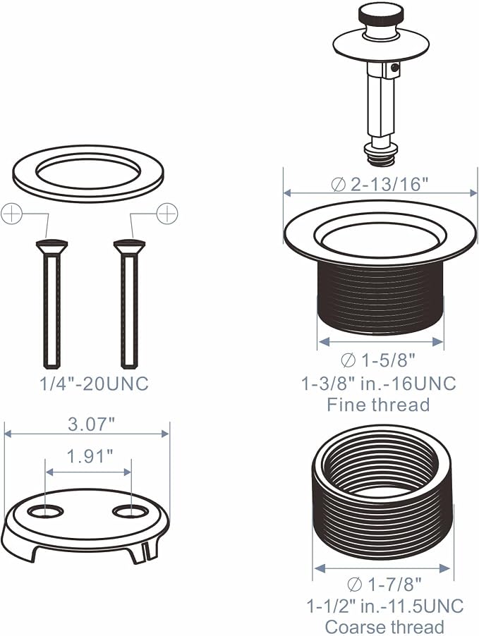 Gold Brushed tub Drain Lift &Turn Tub Trim Set - Image 6