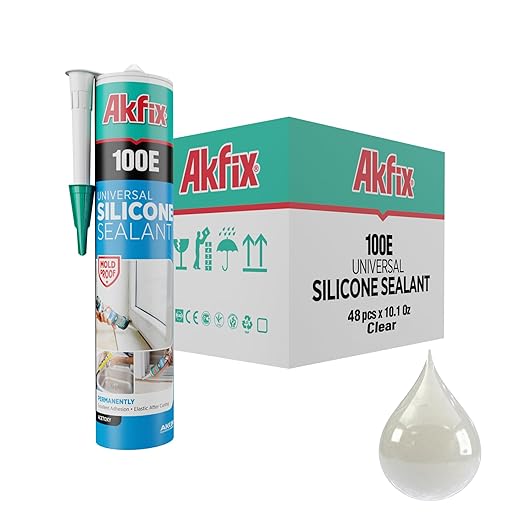 Akfix 100E RTV Clear Silicone Caulk by Akfix