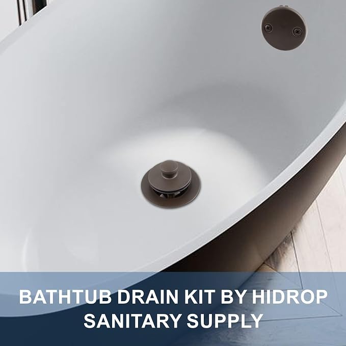 Bronze Tub Drain Lift &Turn Tub Trim Set - Image 2