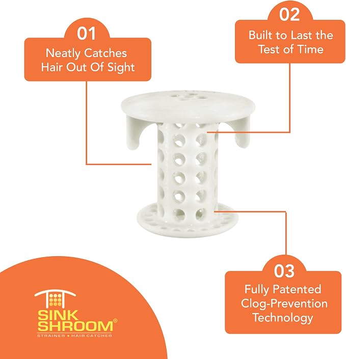 SinkShroom The Revolutionary Sink Drain Protector Hair Catcher/Strainer/Snare - Image 7