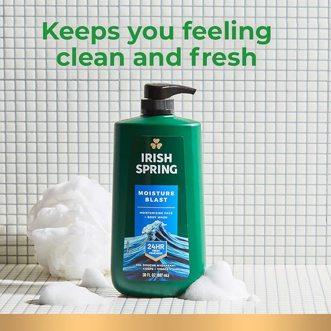 Irish Spring Mens Body Wash, Moisture Blast Body Wash - Image 10