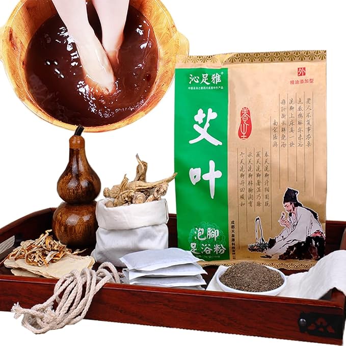 100Bags Mugwort Herb Foot Soak, Lymphatic Drainage Chinese Herbal Organic - Image 7