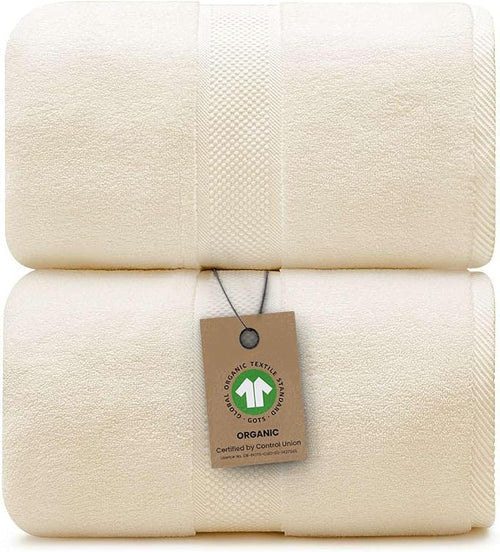 100% Organic Luxury Bath Sheets by AlusaHome