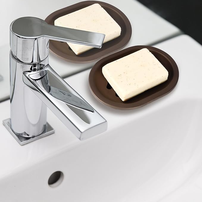 TOPSKY 4 Pcs Soap Dish for Shower, Soap Savers - Image 5