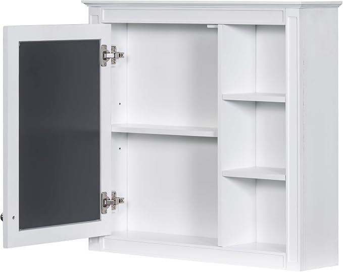30'' x 28'' White Medicine Cabinet, Wall Mounted Bathroom Storage Cabinet - Image 9