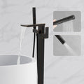 RUMOSE Oil Rubbed Bronze Bathtub Filler Freestanding Tub Filler Floor Mount Tub by RUMOSE