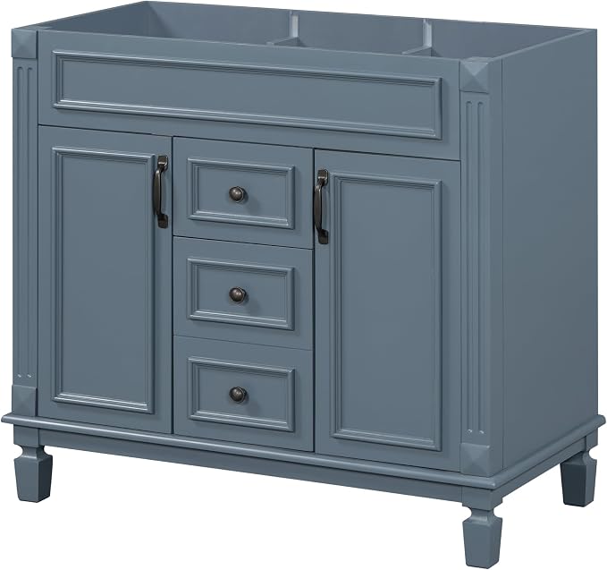 Favfurish 36" Bathroom Vanity Without Top Sink, Modern Freestanding Bath - Image 3