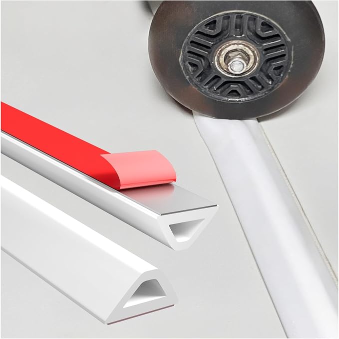 Shower Threshold Water Dam Barrier – 39in Self-Adhesive, Waterproof, Flexible by Hzetuu