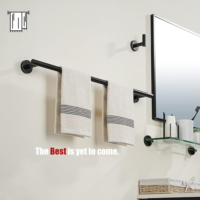 JQK Oil Rubbed Bronze Towel Bar, 24 Inch 304 Stainless Steel Thicken 0.8mm - Image 4