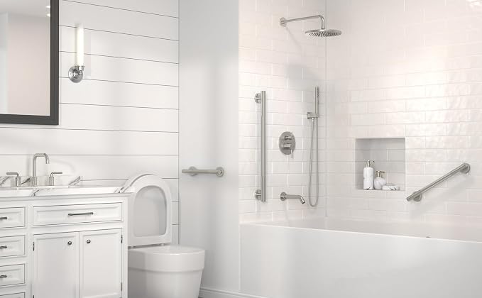 Lava Odoro Shower Grab Bars, 3 Pack Stainless Steel Bathroom Safety Grab Bar - Image 2