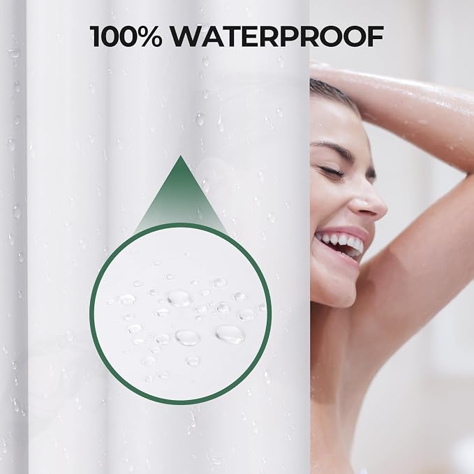 AmazerBath Stall Shower Curtain Liner 2 Pack, 36 x 72 Inches PEVA Plastic - Image 4