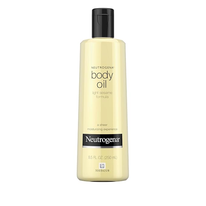 Neutrogena Body Oil Light Sesame Formula, 8.5 fl oz, Radiant Glow Moisturizer by Neutrogena