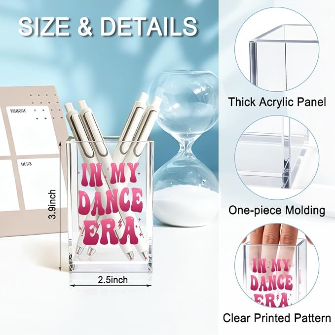 In My Dance Era Acrylic Cosmetic Holder, Funny Makeup Brush Holder Gifts - Image 2